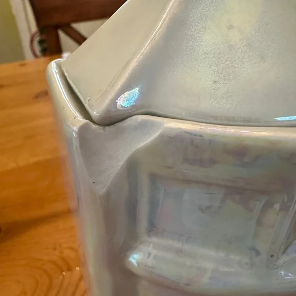 Vintage White Lusterware Germany Canister Set of Three Rice Tea Coffee - Picture 13 of 13